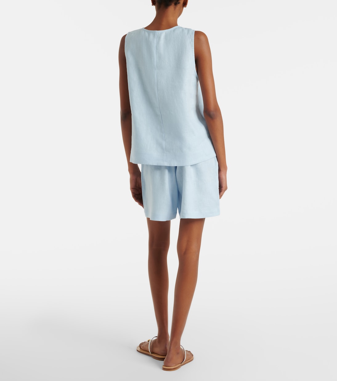 Dallas linen shorts | Asceno