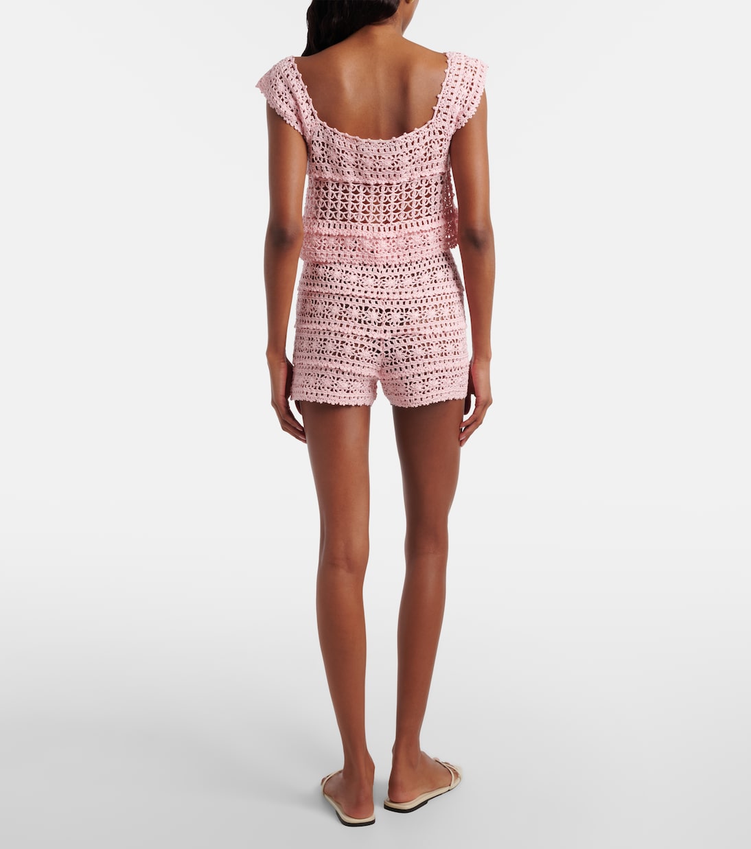 Deauville crochet cotton shorts | Anna Kosturova