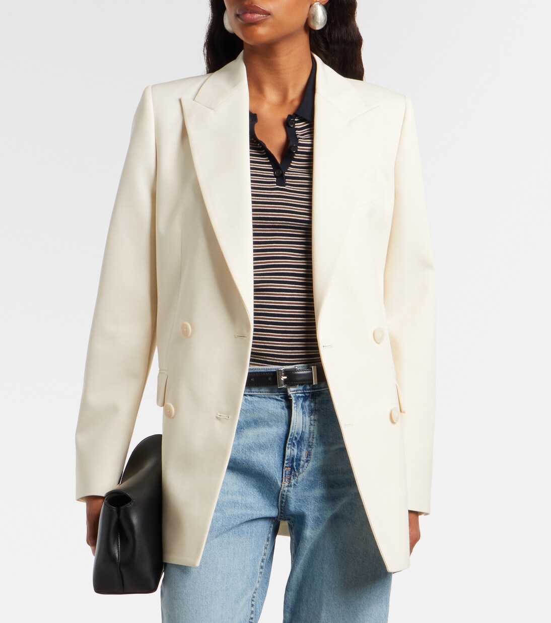 Weston double-breasted virgin wool blazer | Nili Lotan