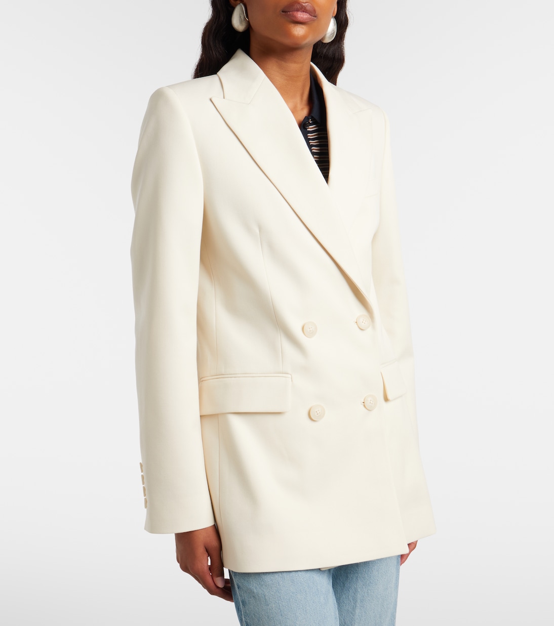 Weston double-breasted virgin wool blazer | Nili Lotan