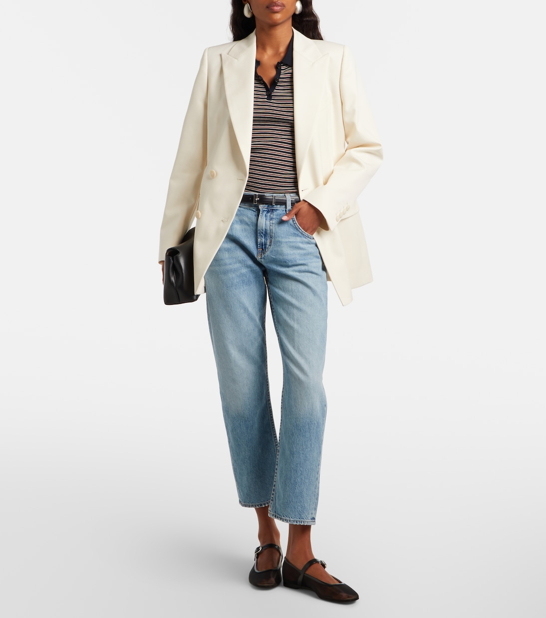 Weston double-breasted virgin wool blazer | Nili Lotan