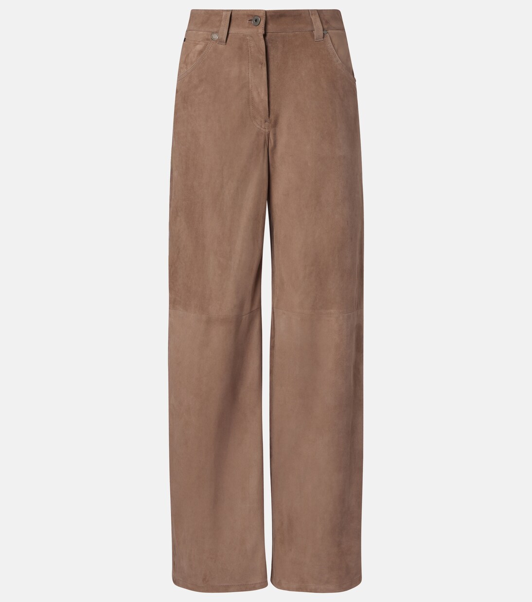 Suede wide-leg pants | Brunello Cucinelli