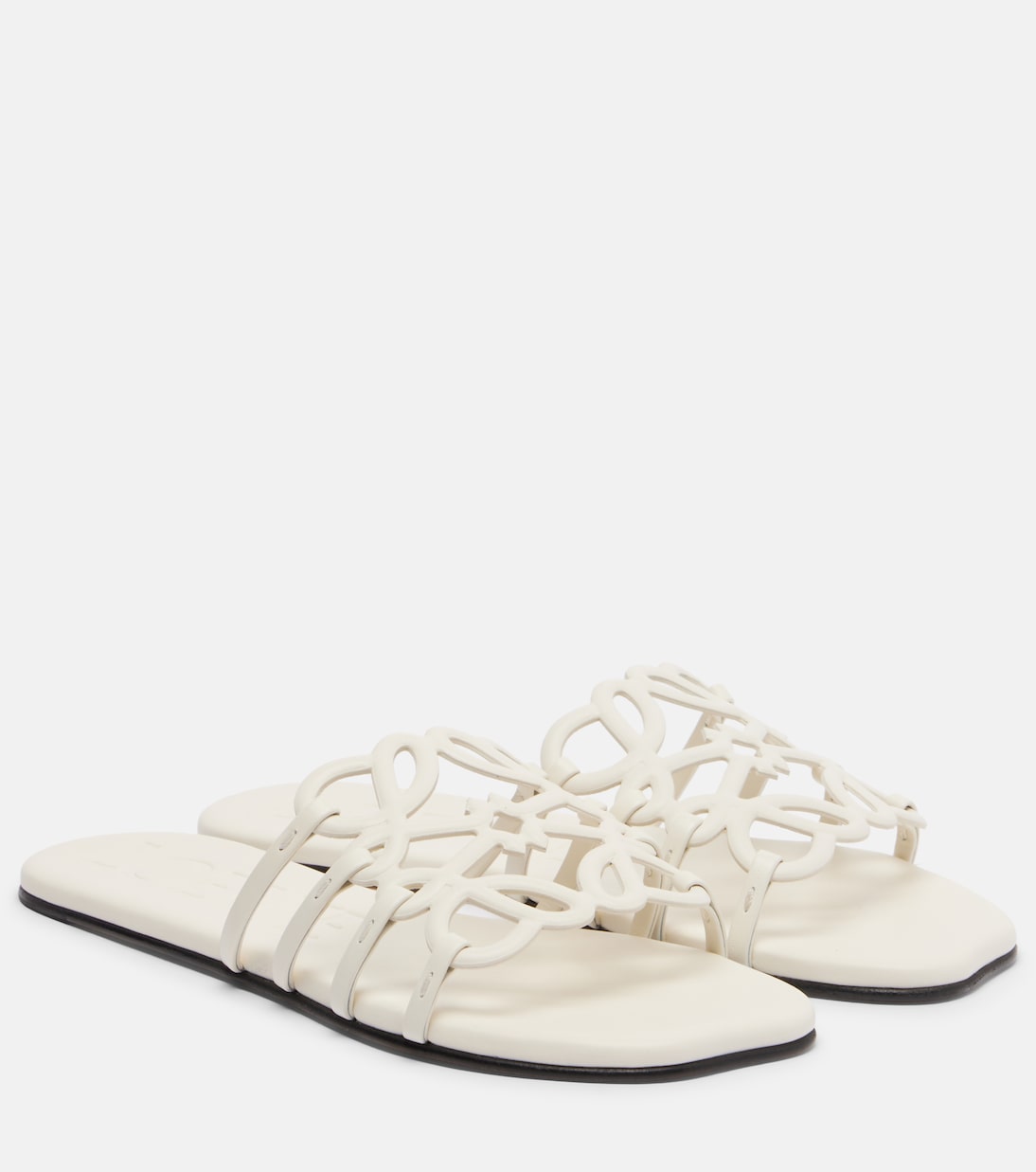 Petal Anagram leather slides | Loewe