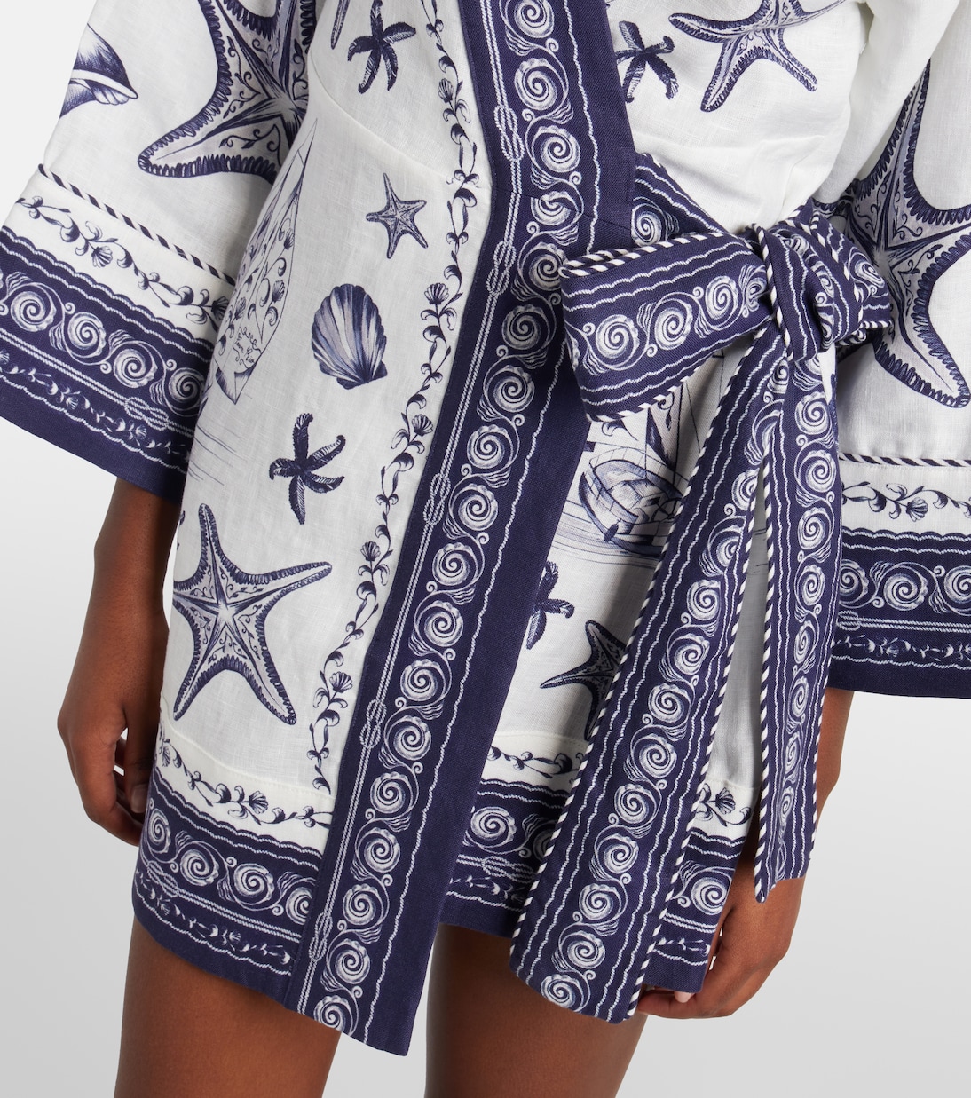Robe portefeuille Coast Scarf en lin  | Farm Rio