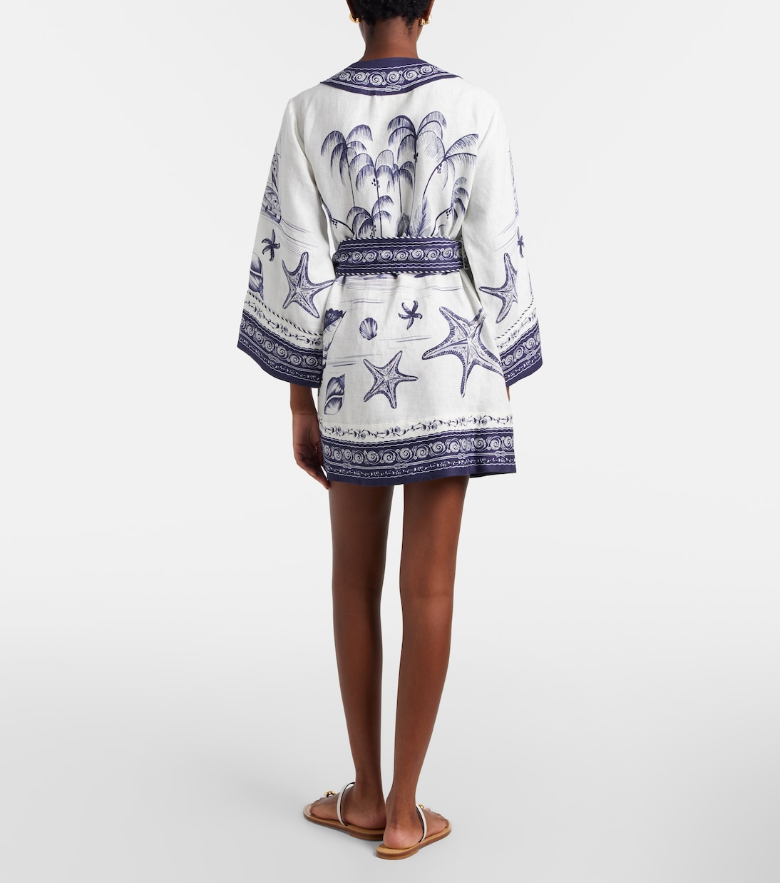 Robe portefeuille Coast Scarf en lin  | Farm Rio