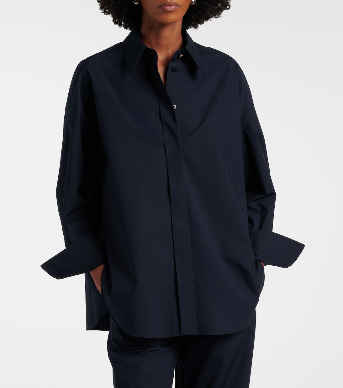 Poplin Power II cotton-blend poplin shirt  | Dorothee Schumacher