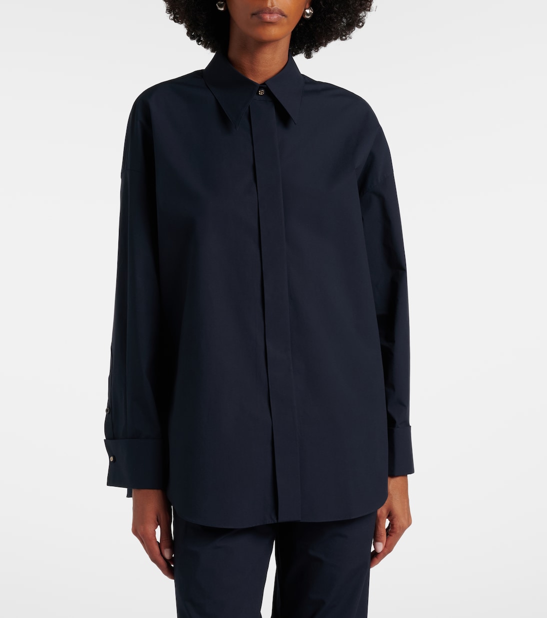 Poplin Power II cotton-blend poplin shirt  | Dorothee Schumacher