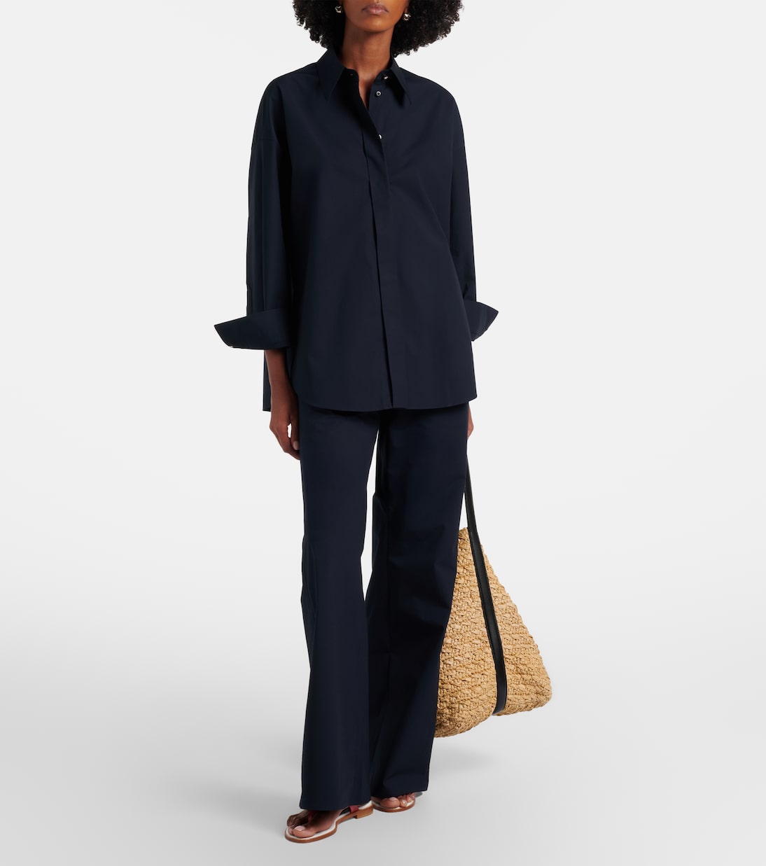 Poplin Power II cotton-blend poplin shirt  | Dorothee Schumacher