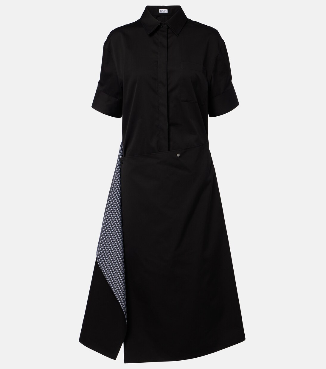 Deconstructed gabardine shirt dress | Loewe