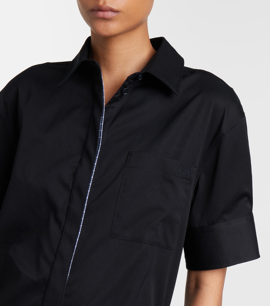 Deconstructed gabardine shirt dress | Loewe