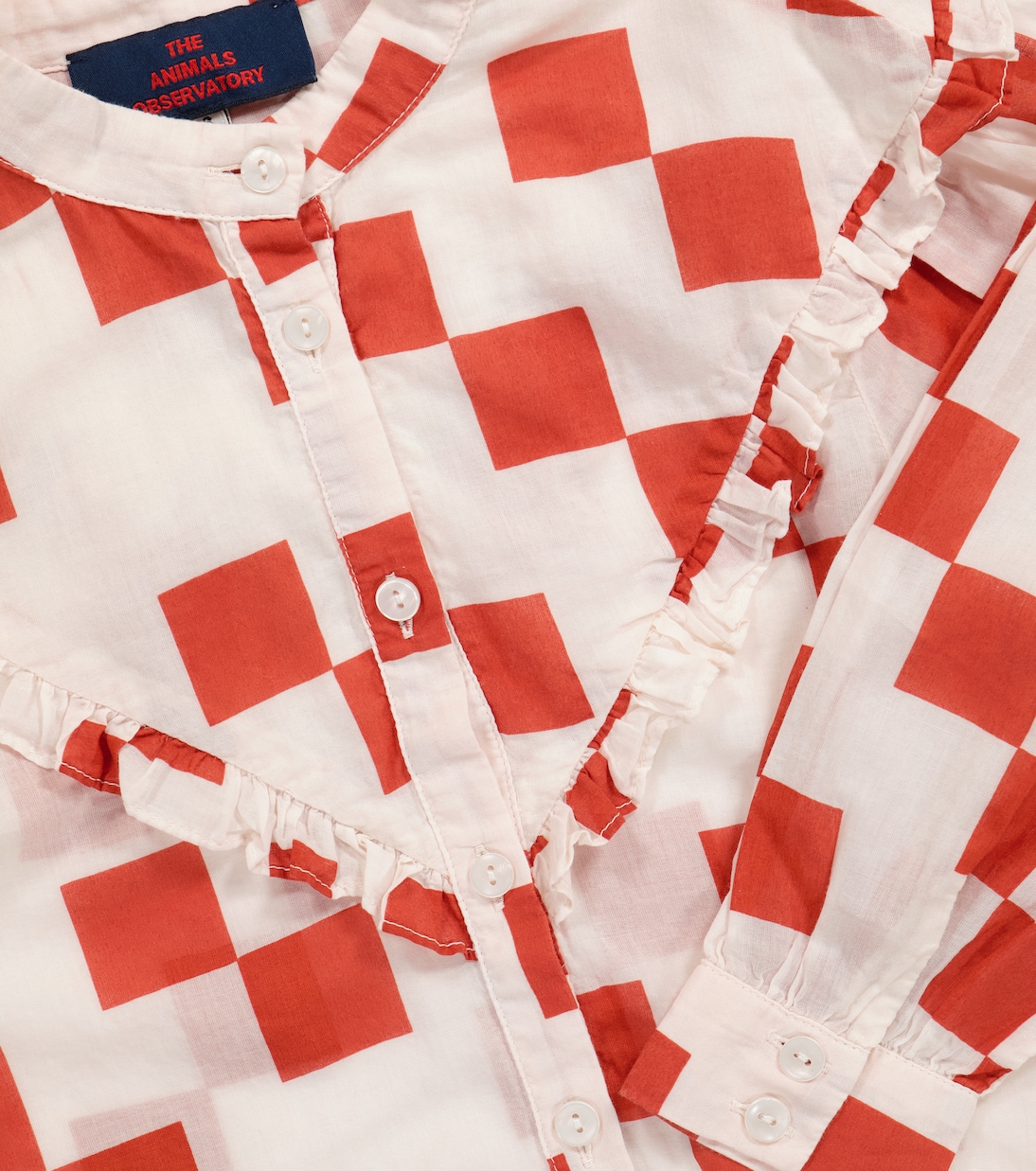 Cuckoo checked cotton blouse | The Animals Observatory