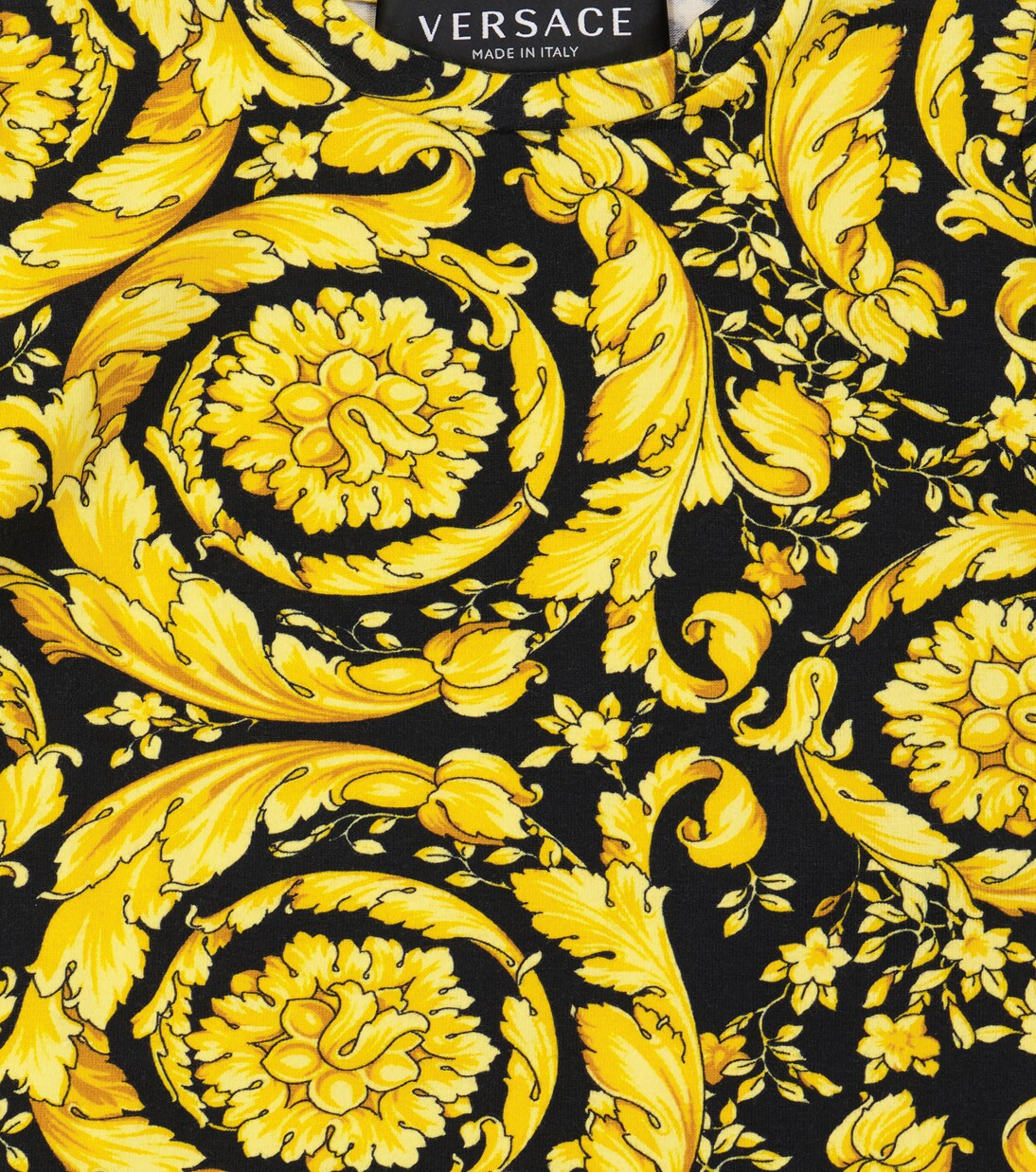 Baby Barocco cotton-blend T-shirt | Versace Kids