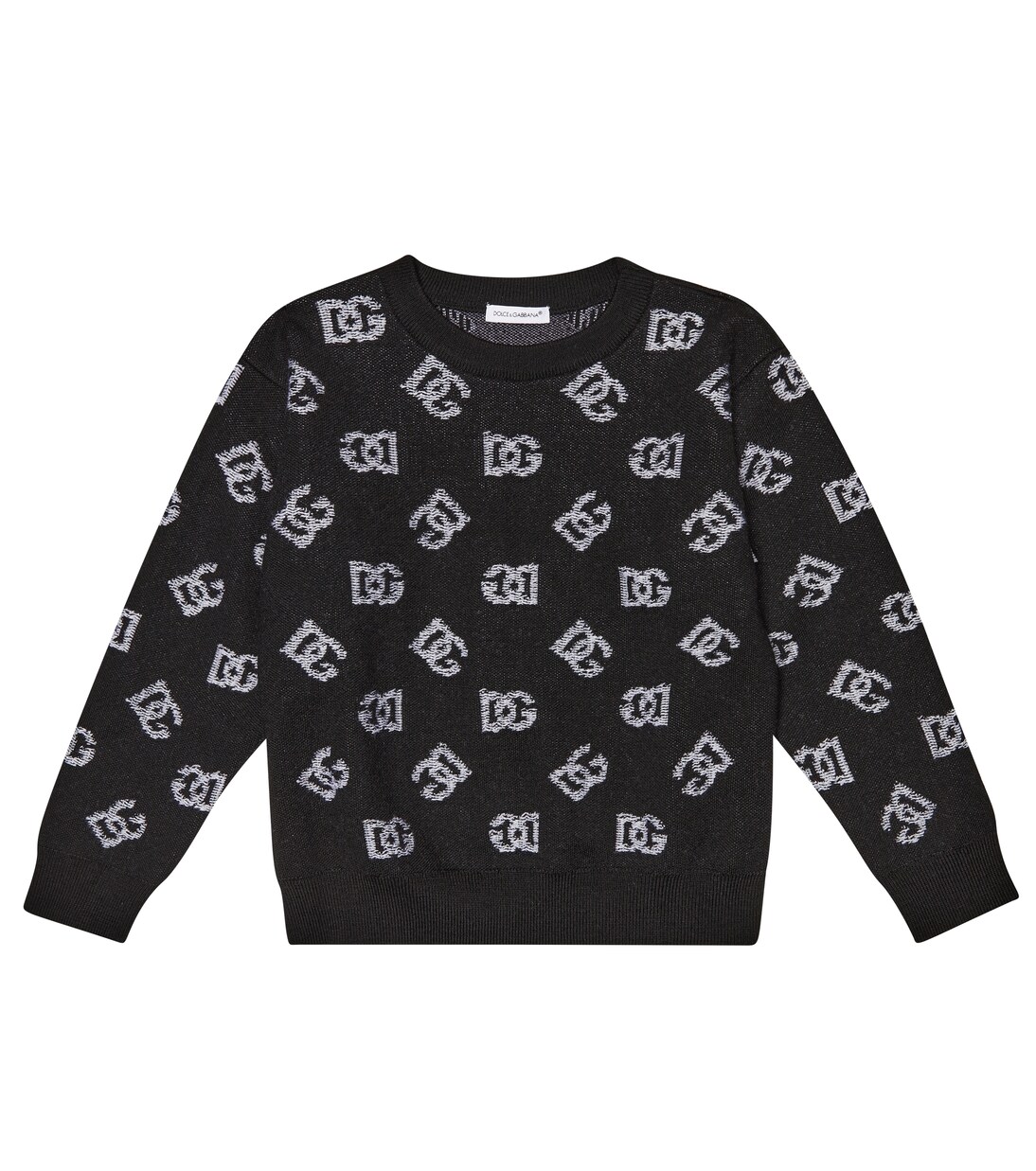 Logo intarsia wool sweater | Dolce&Gabbana Kids