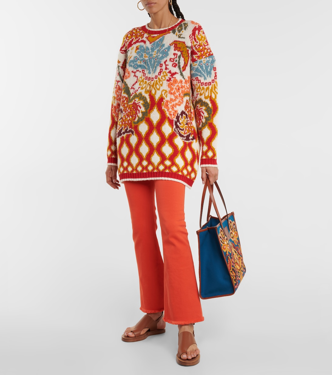 Pull en jacquard de laine mélangée | Etro