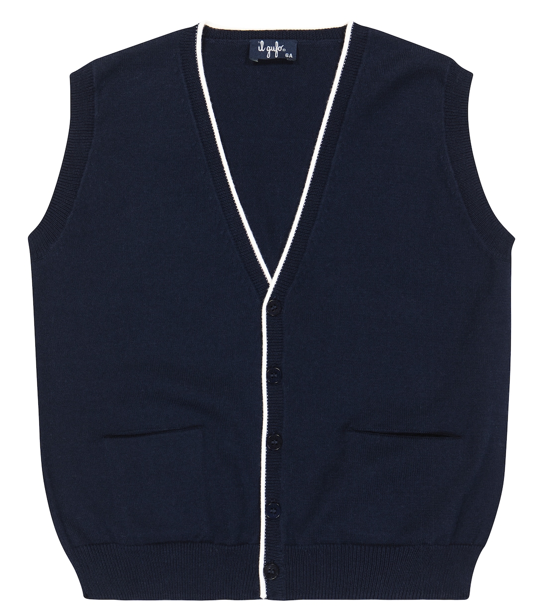 Cotton sweater vest | Il Gufo