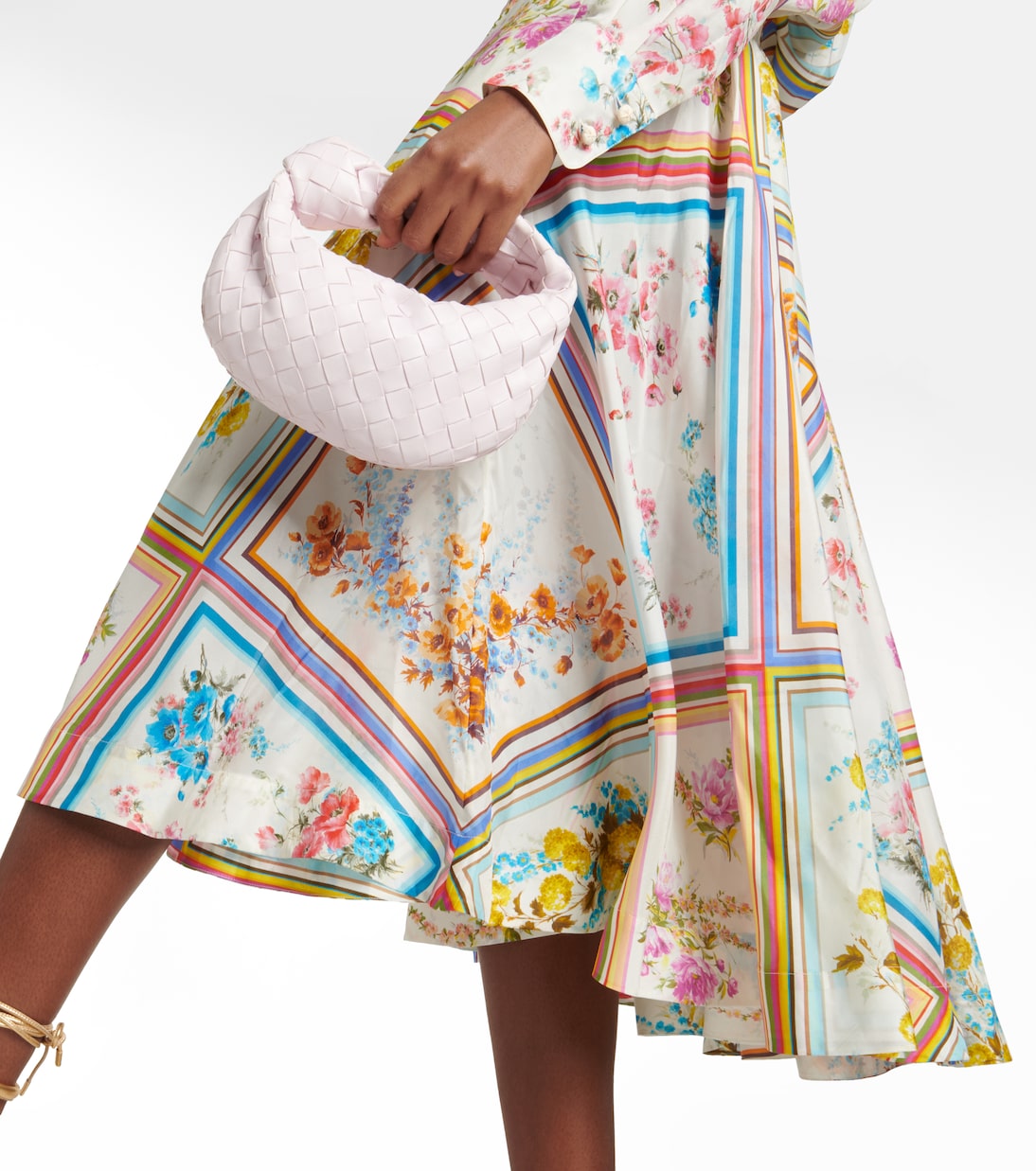 Bedruckter Midirock Halcyon aus Seide | Zimmermann