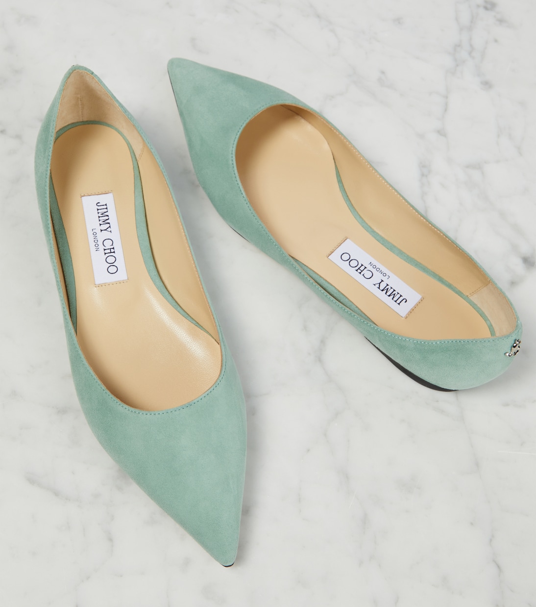 Love suede ballet flats | Jimmy Choo