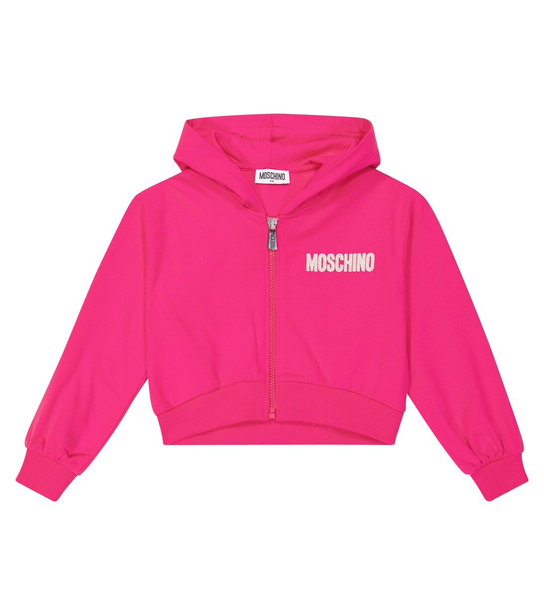 Logo zipped hoodie | Moschino Kids