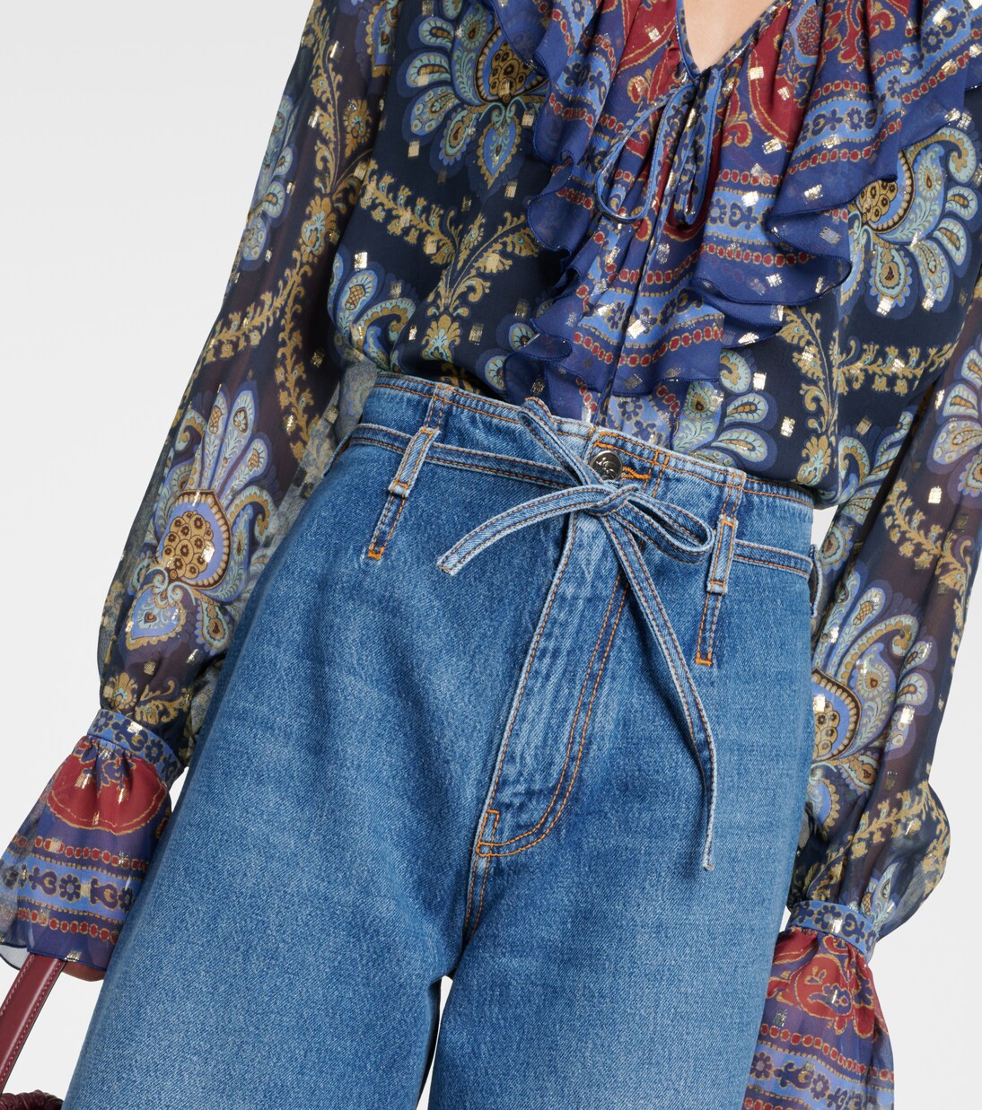 High-Rise Wide-Leg Jeans | Etro