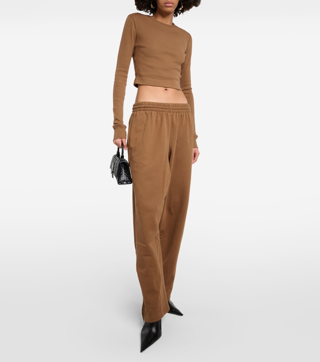 X Hailey Bieber Cropped-Top aus Jersey | Wardrobe.NYC