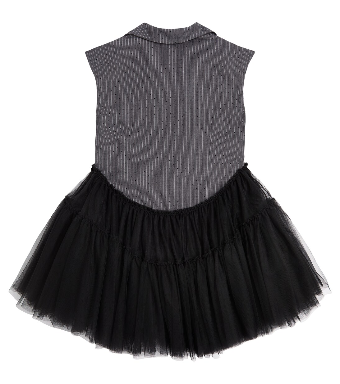 Embellished pinstripe tulle dress | Caroline Bosmans