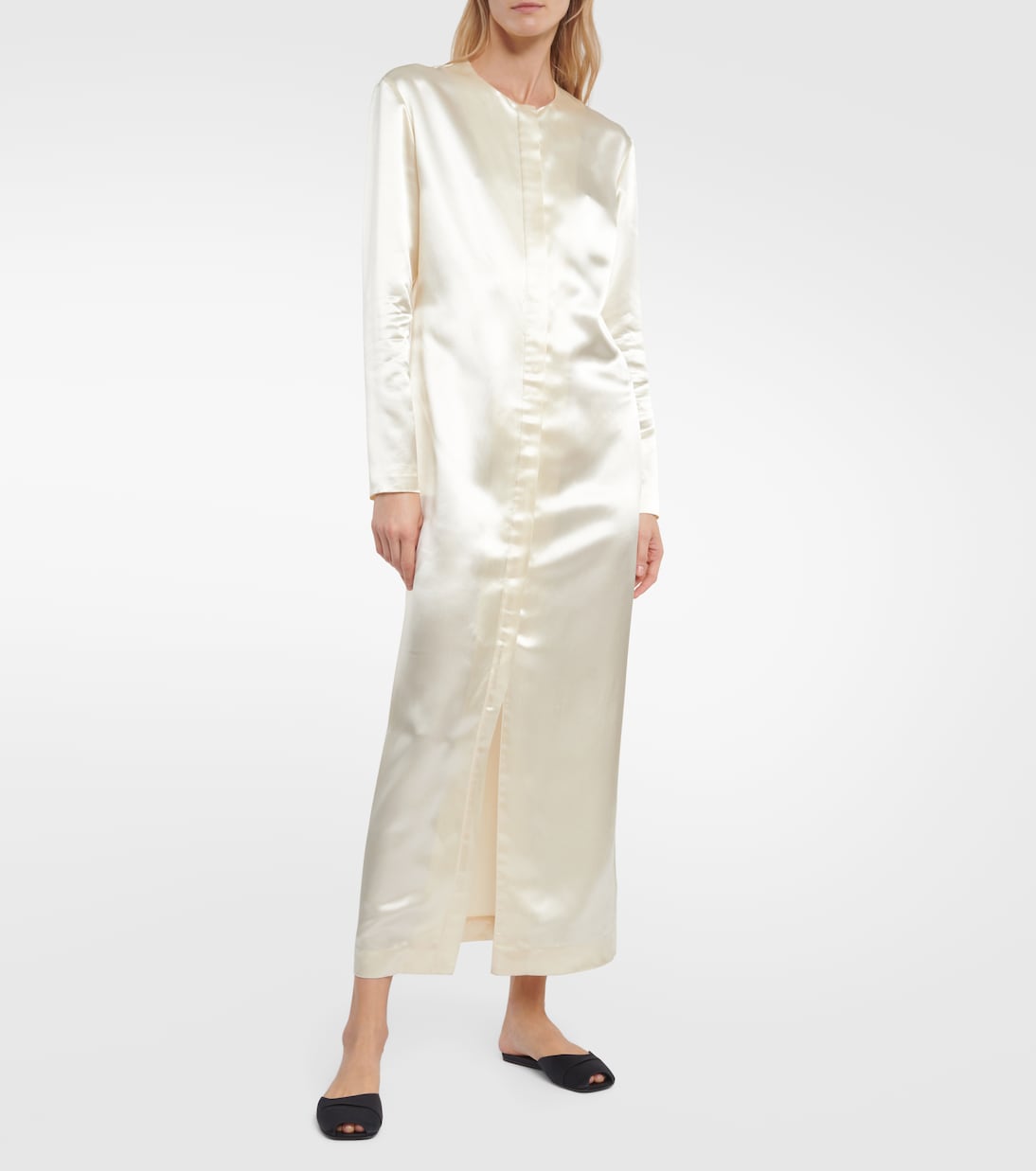 Milla satin slides | The Row