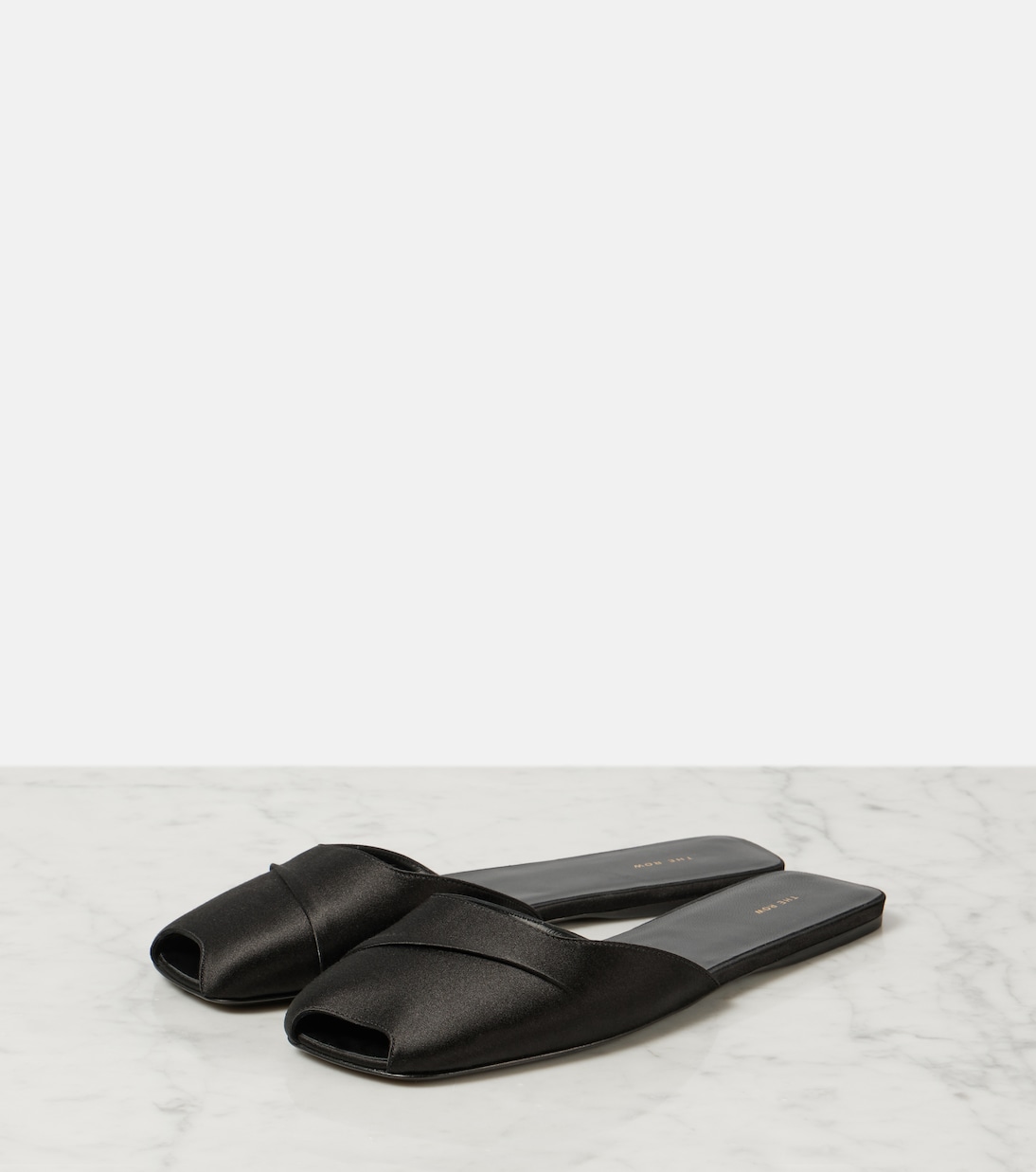 Milla satin slides | The Row