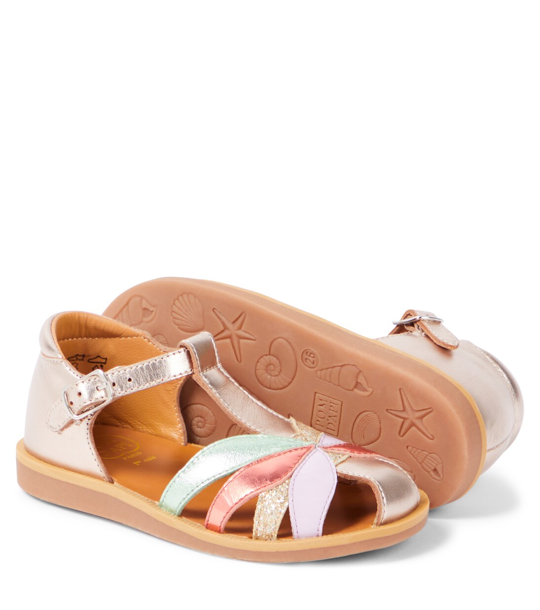Poppy Oto leather sandals | Pom d'Api