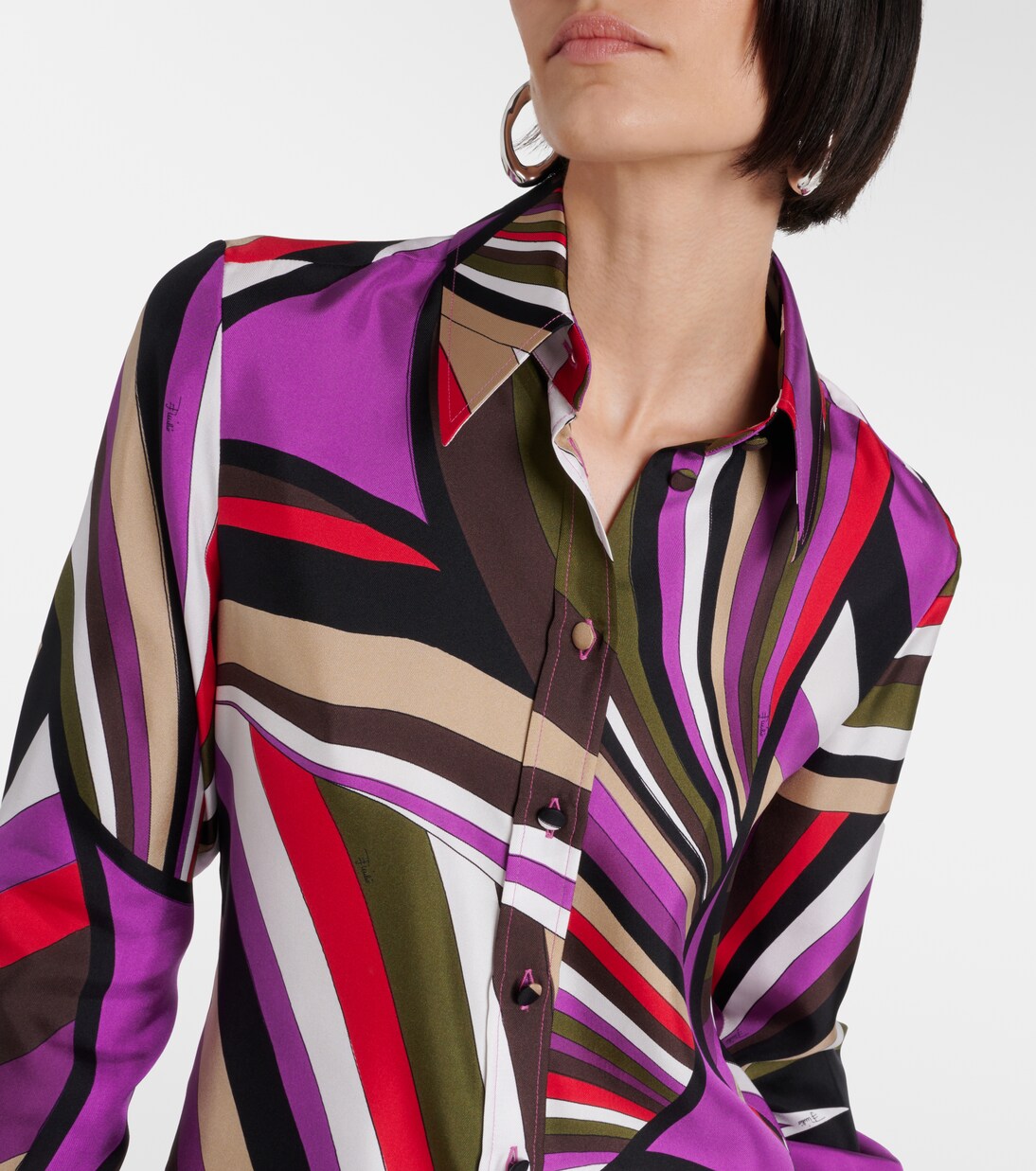 Chemise Iride imprimée en soie | Pucci