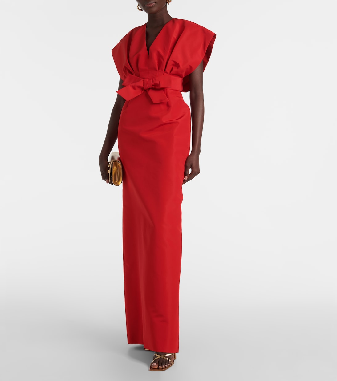 Robe longue en soie | Carolina Herrera