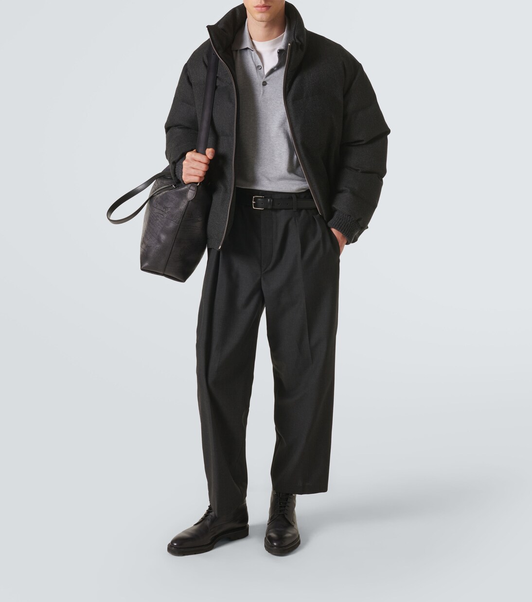 Wattierte Jacke aus Wolle | Berluti