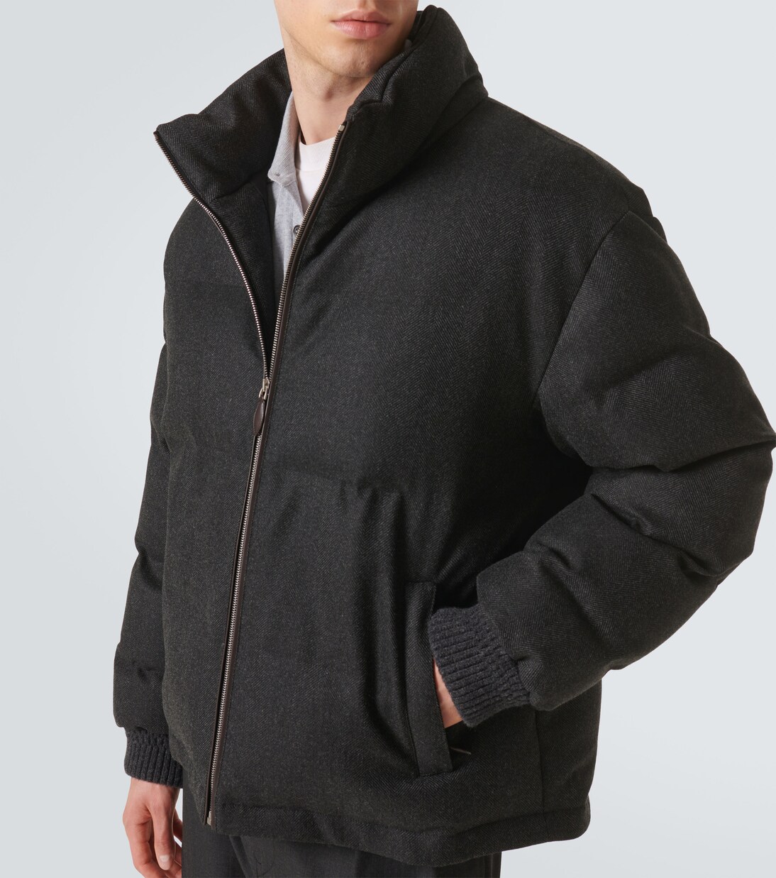 Wattierte Jacke aus Wolle | Berluti