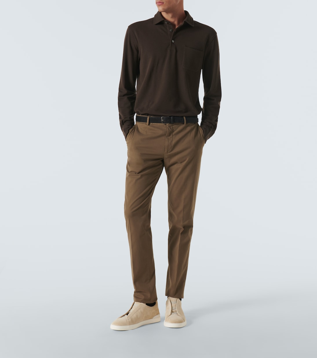 Sneakers Triple Stitch aus Veloursleder | Zegna