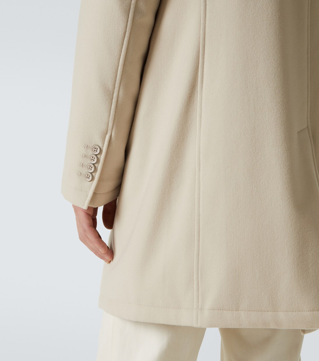 Abrigo de lana con chaleco a capas | Herno