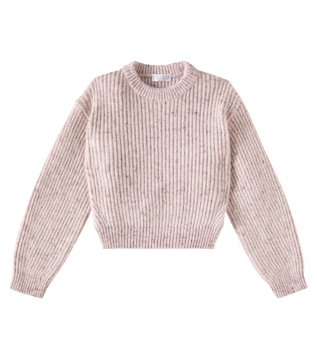 Wool and mohair-blend tweed sweater | Brunello Cucinelli Kids