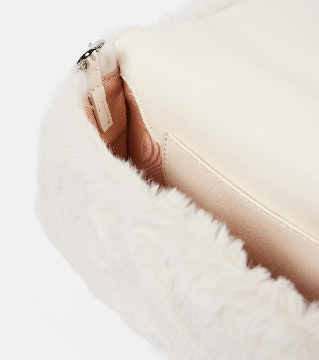 Viv Choc embellished faux shearling wallet | Roger Vivier