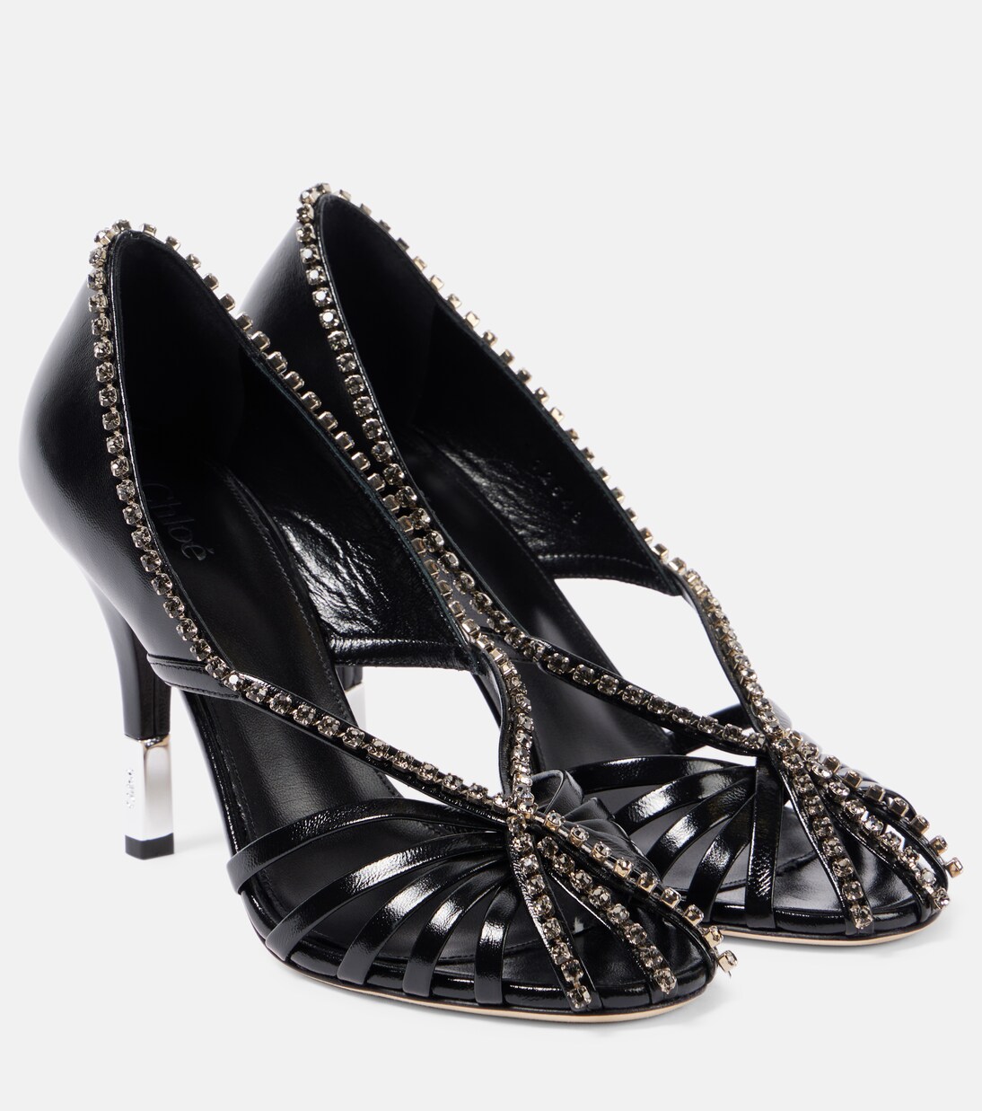 Leonie embellished leather pumps | Chloé