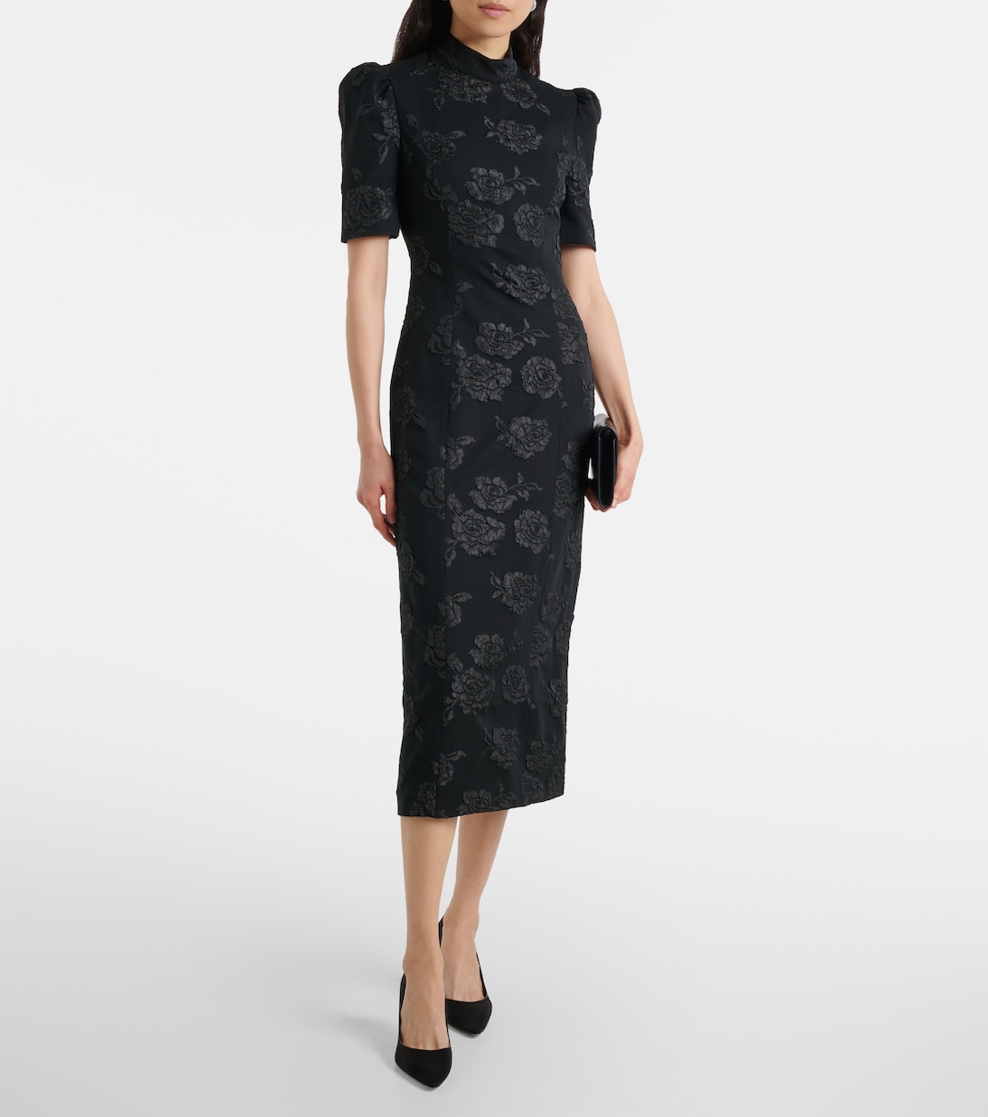 Midikleid aus Jacquard | Rotate