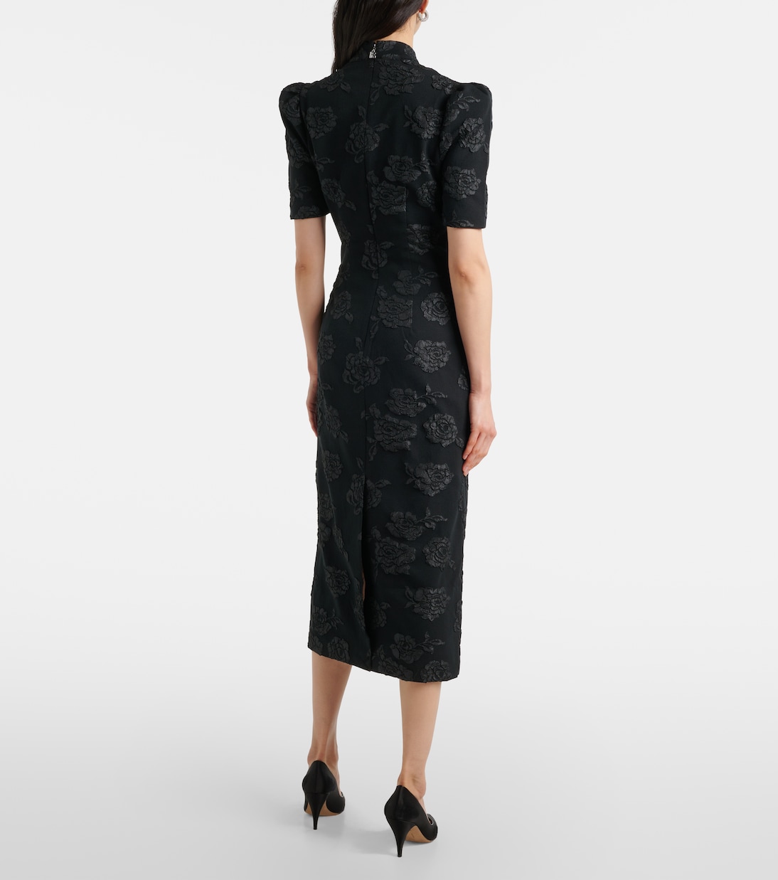 Midikleid aus Jacquard | Rotate