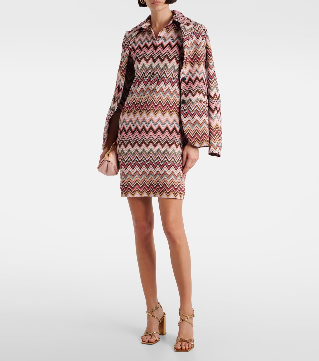 Vestido corto de mezcla de algodón | Missoni