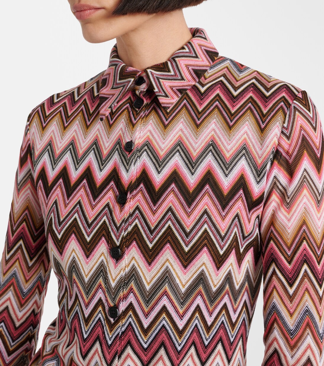 Vestido corto de mezcla de algodón | Missoni