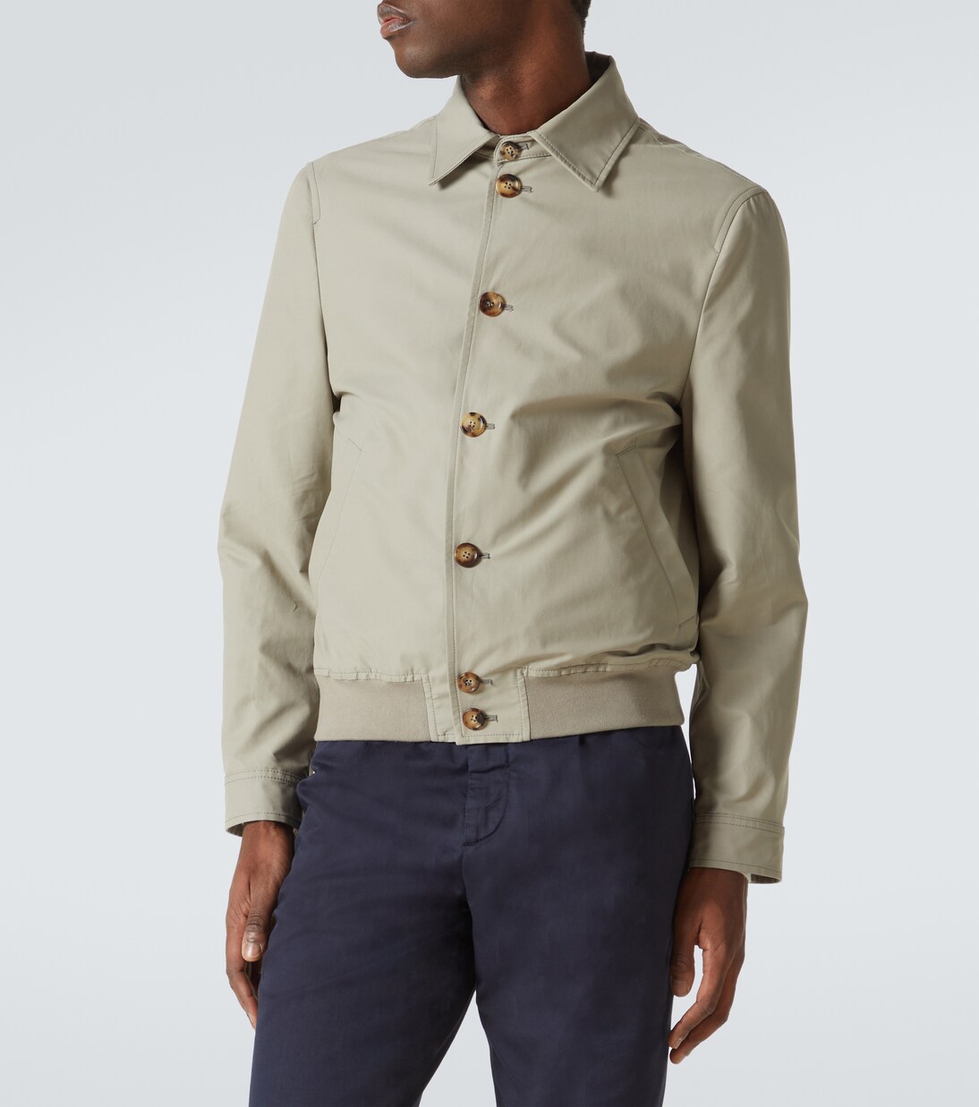 Chaqueta bomber de gabardina | Brunello Cucinelli