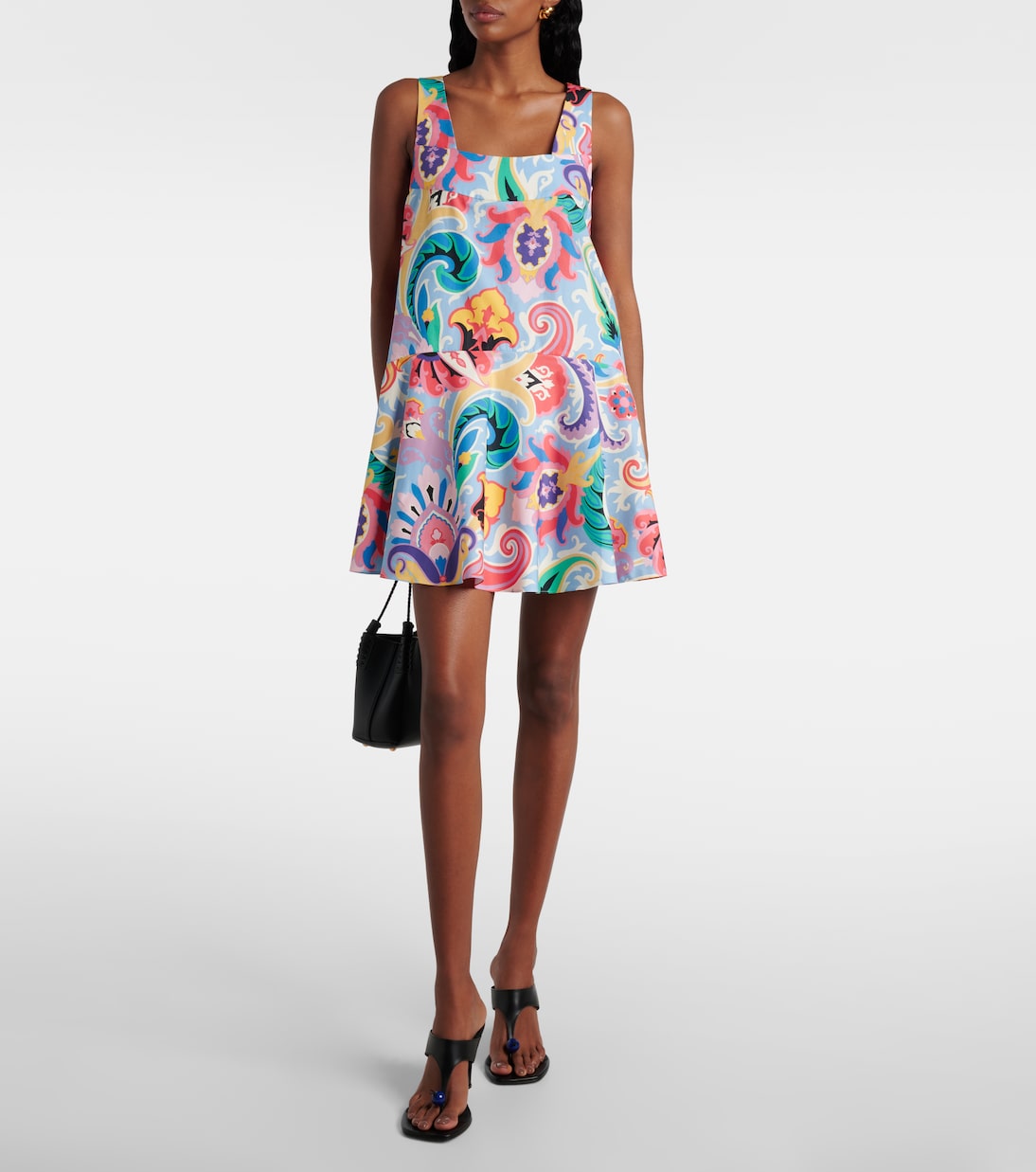 فستان قصير من القطن بطبعات | Etro