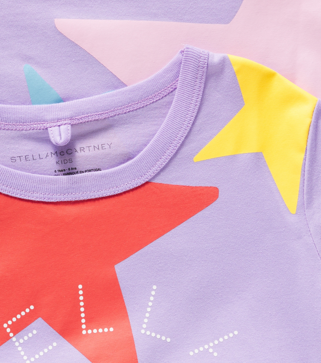 T-shirt in jersey di cotone con stampa | Stella McCartney Kids