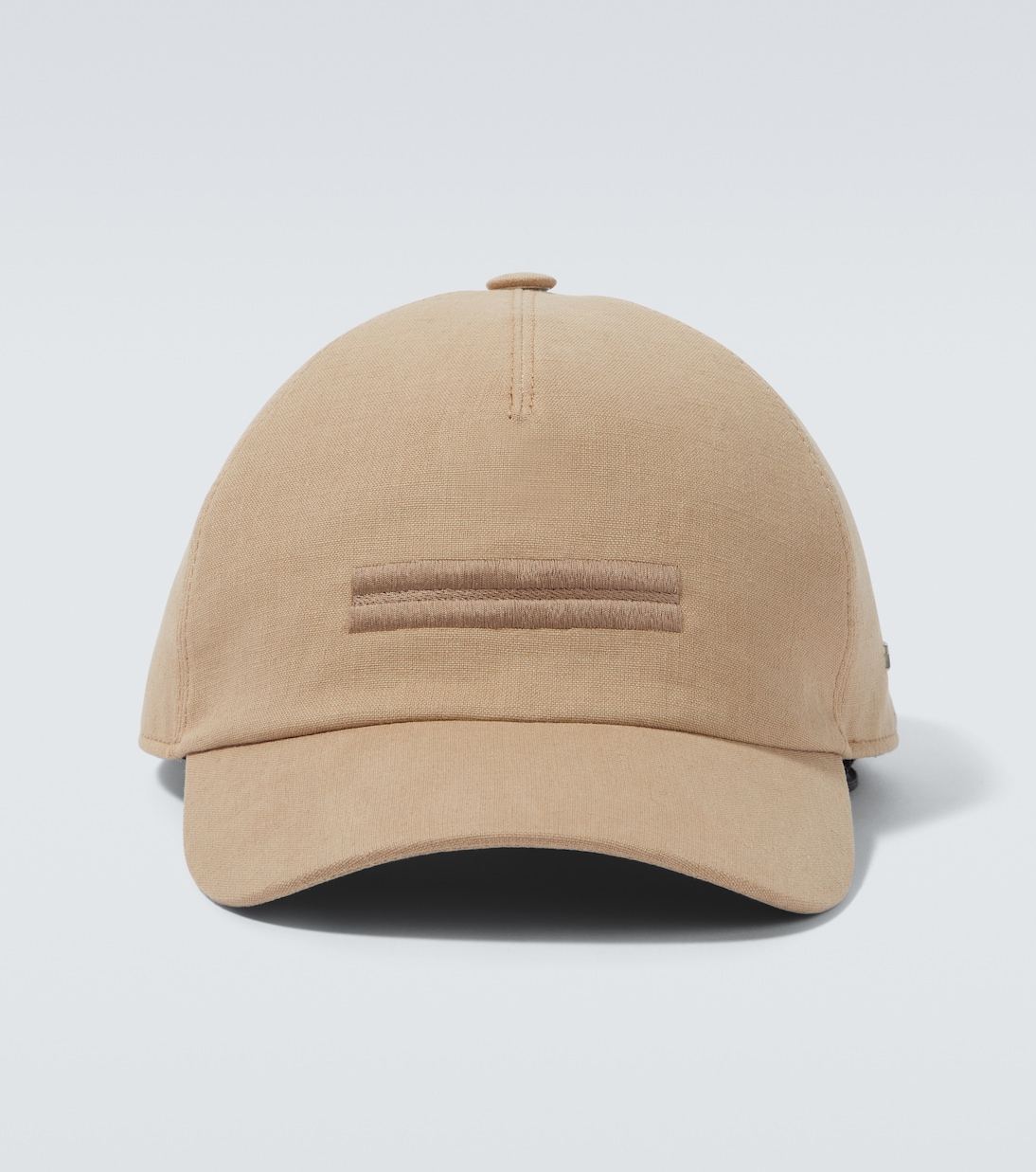 Embroidered linen baseball cap | Zegna