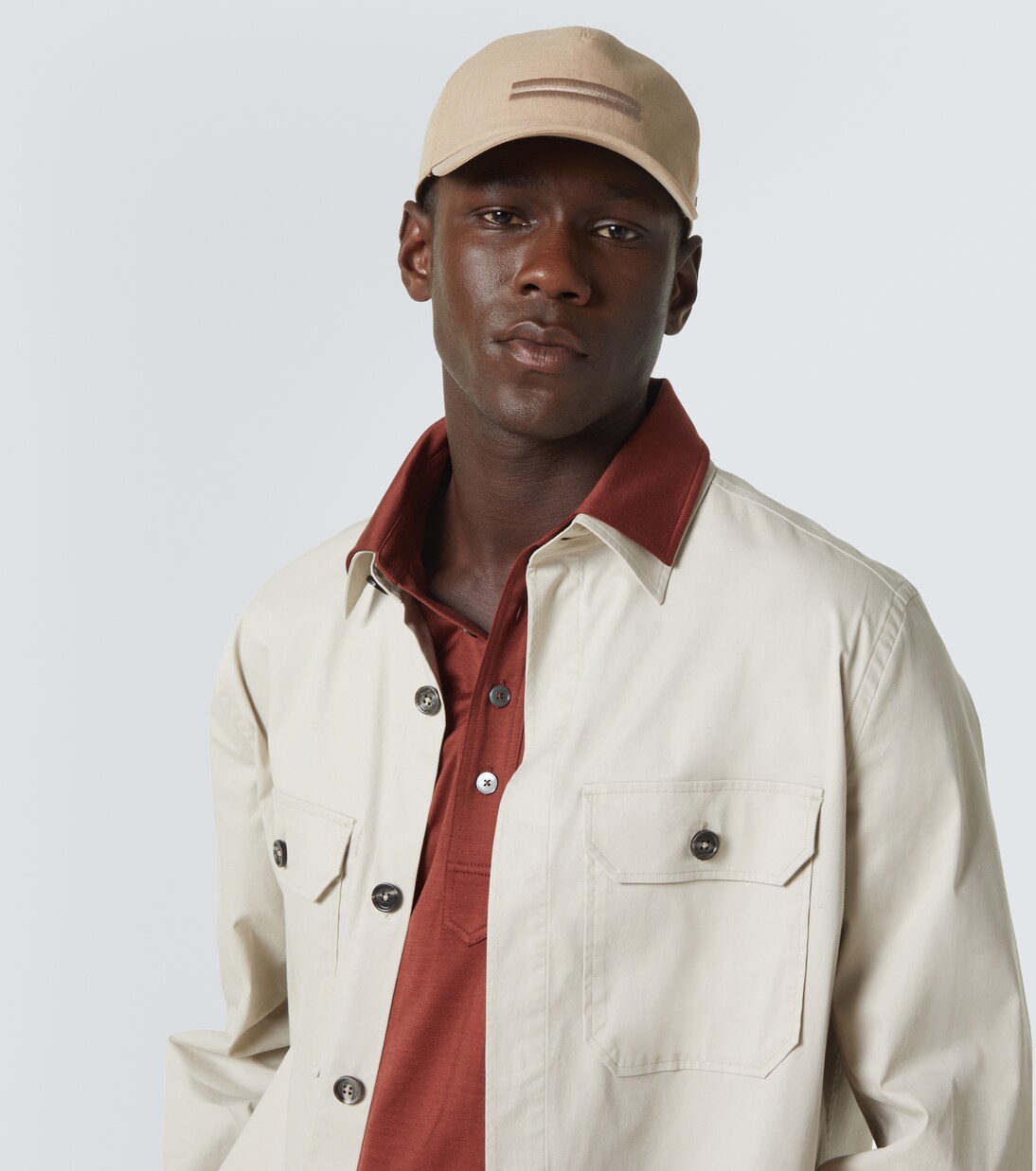 Embroidered linen baseball cap | Zegna