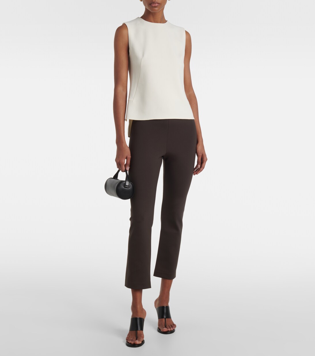 Schmale Cropped-Hose Shim aus Jersey | Fforme