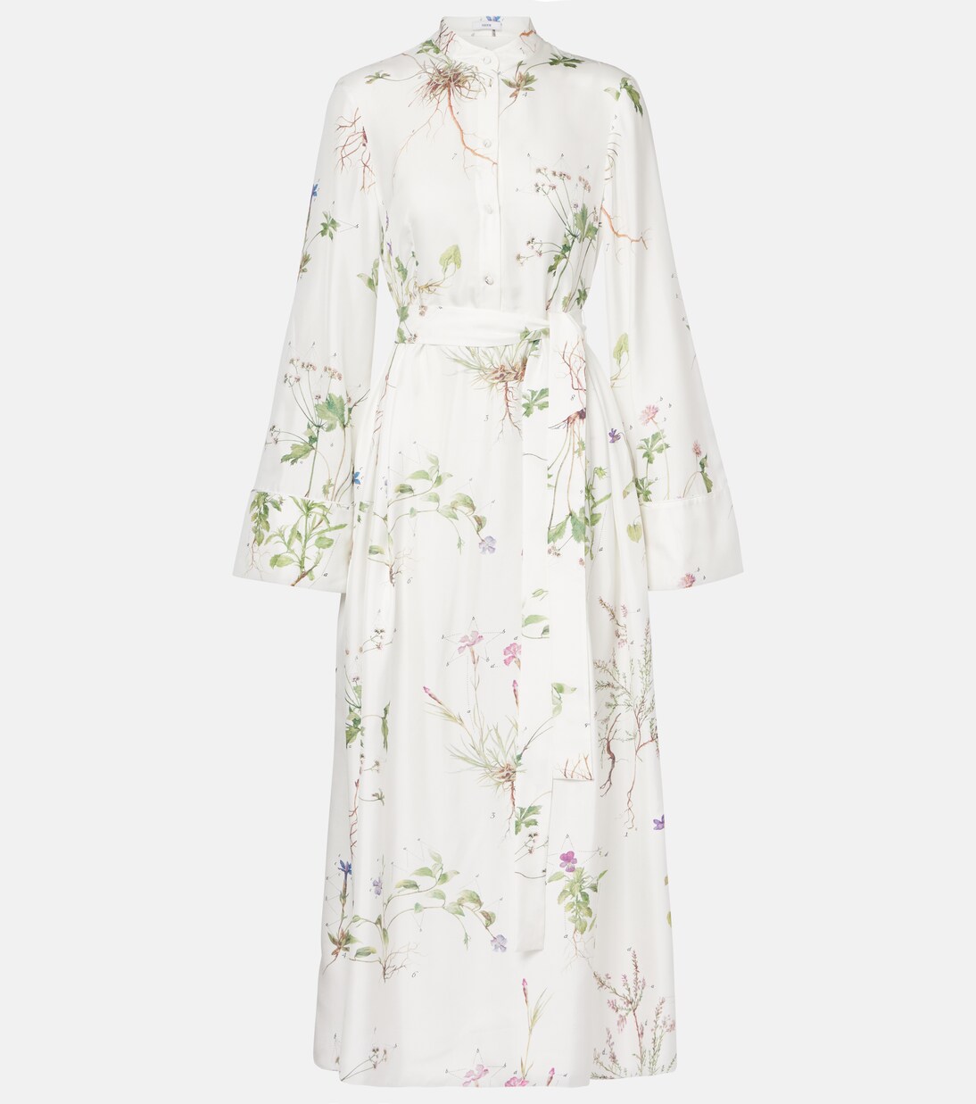 Bedrucktes Midikleid aus Seide | Erdem