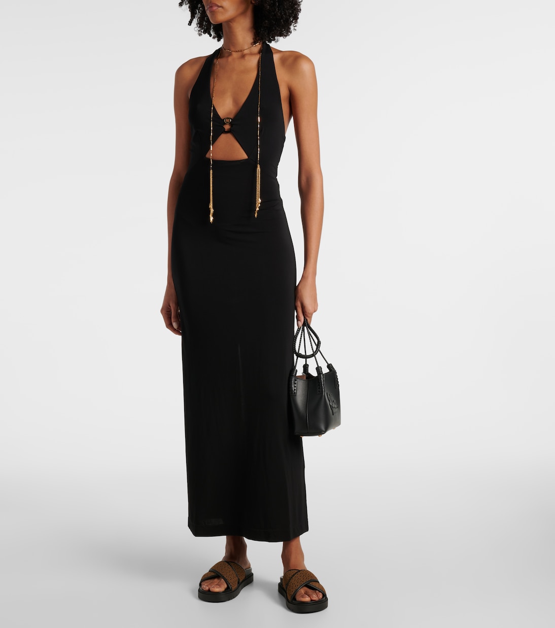 Abito lungo Ghiotto con cut-out | Max Mara