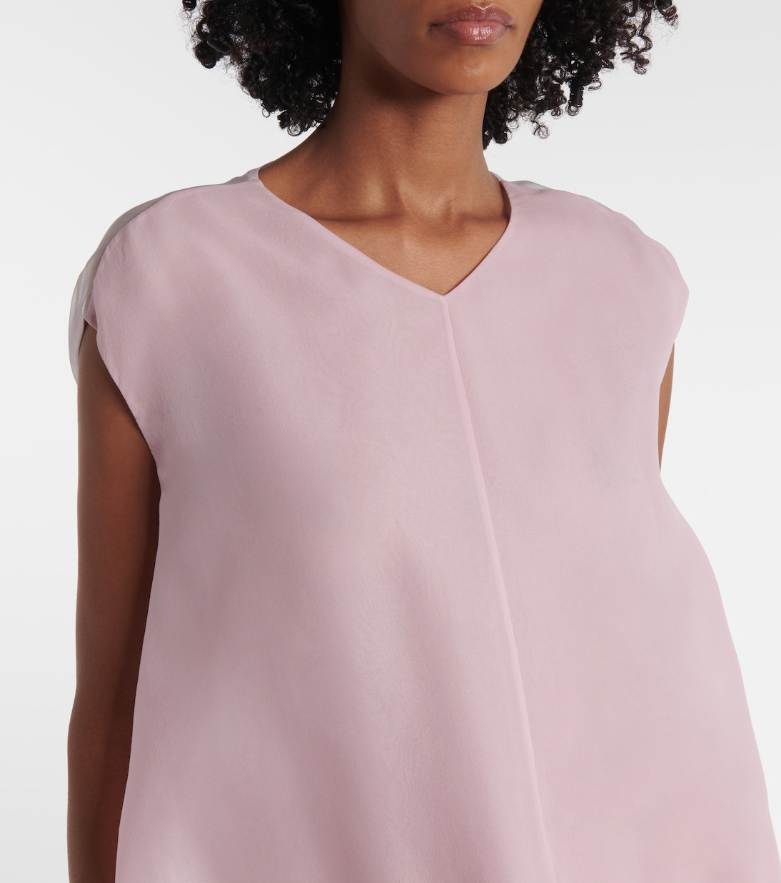 Robe midi Noah en organza de soie | Khaite